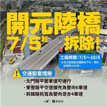 時代的回憶！ 台南開元陸橋「最後一夜」 民眾拍照留念